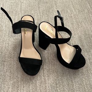 Lulus black platform heels